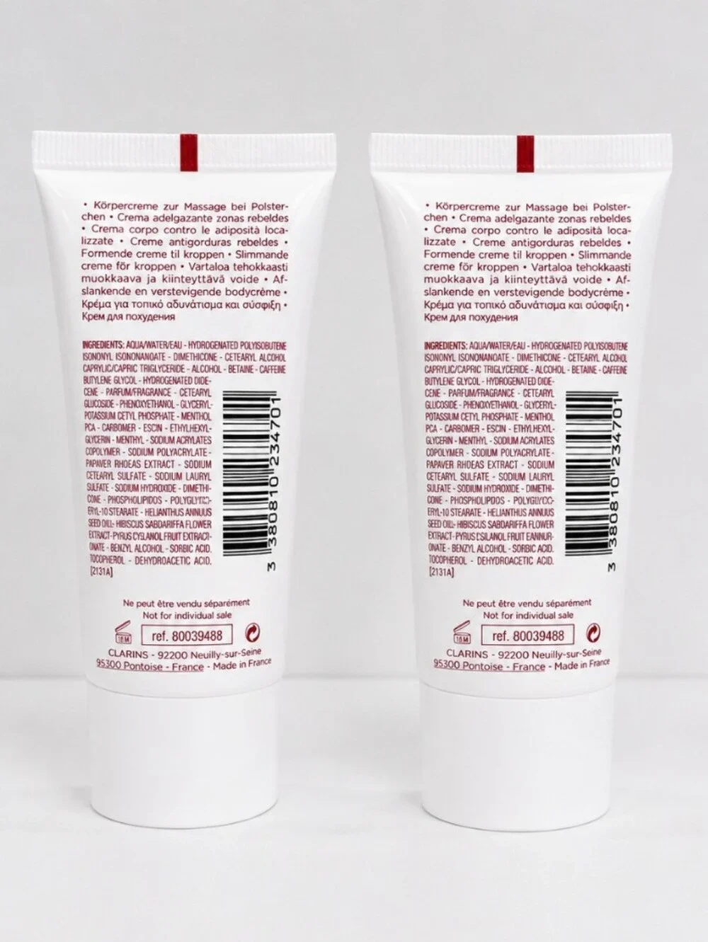 Clarins Masvelt Body Shaping Cream 30ml x2 Travel Size Firming Contouring New